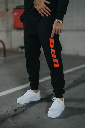 TRACKSUIT «DOUBLE ORANGE GOD» PRETO